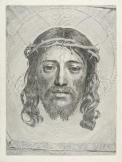 Claude Mellan - Das Schweißtuch der heiligen Veronika