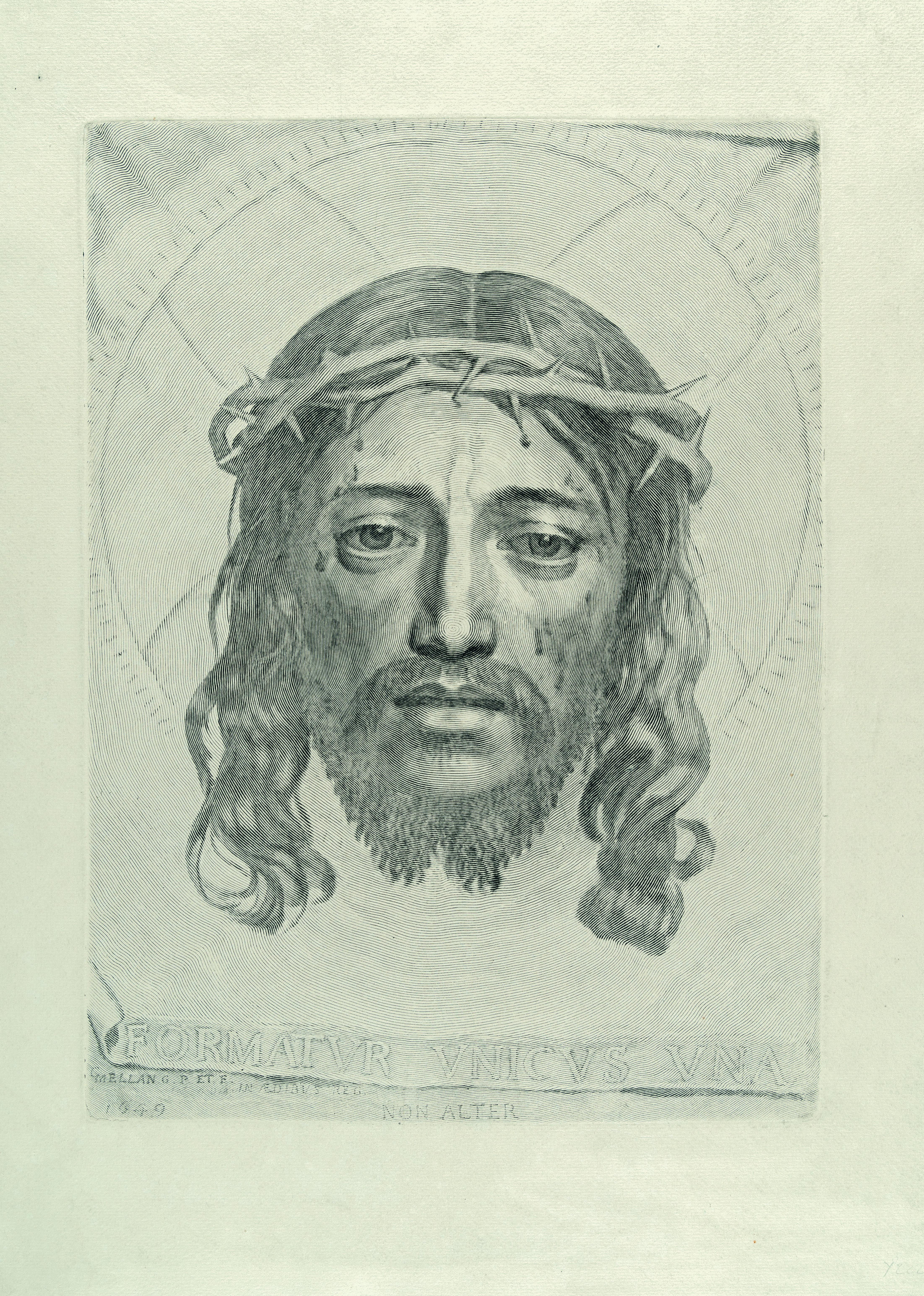 Claude Mellan - Das Schweißtuch der heiligen Veronika