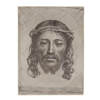 Claude Mellan - The Veil of Saint Veronica (The Holy Face)