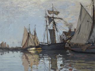 Claude Monet - Bateaux Dans Le Port De Honfleur