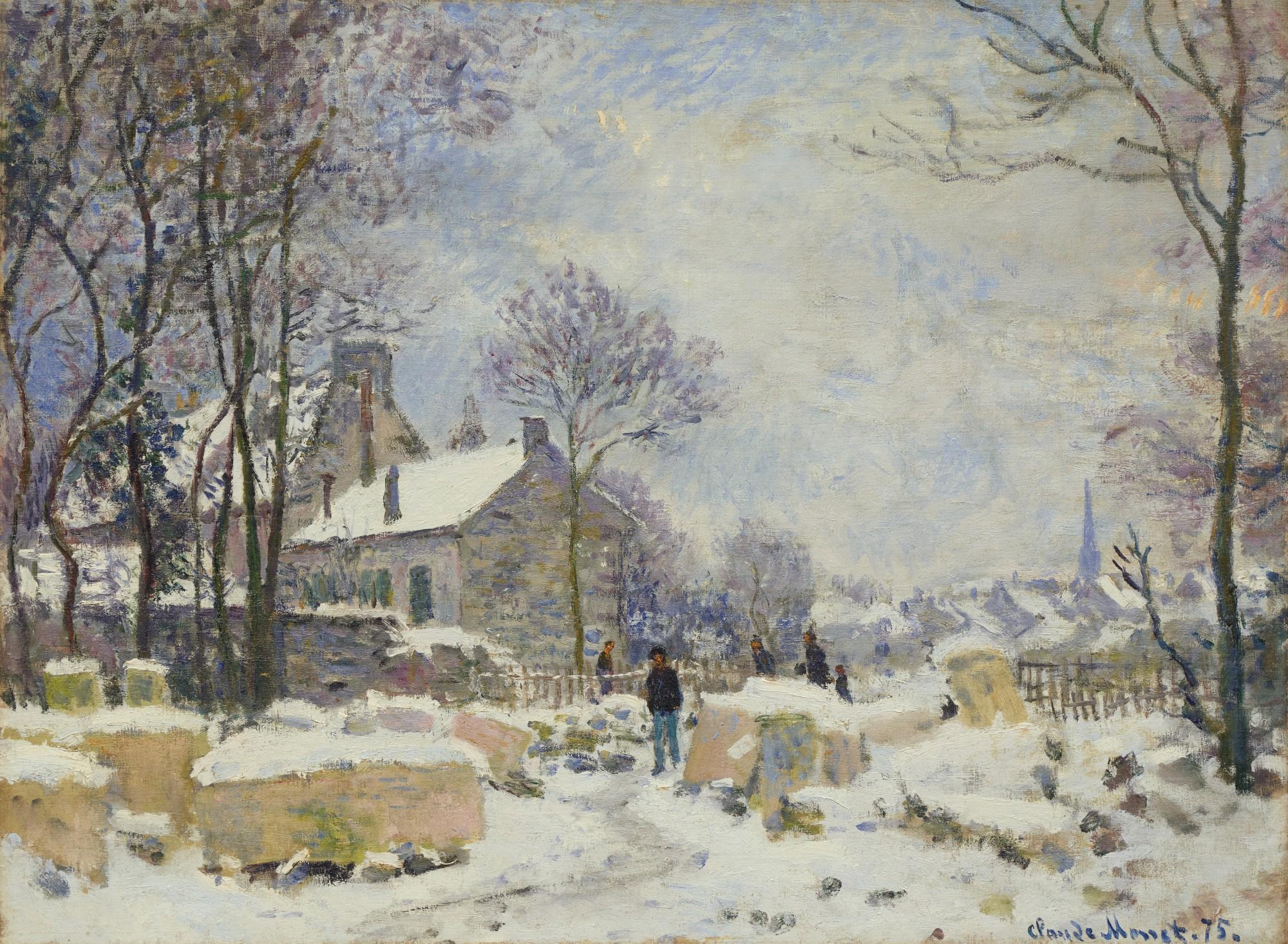 Claude Monet - Effets d\'hiver à Argenteuil