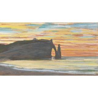 Claude Monet - Étretat, Falaise D\'Aval