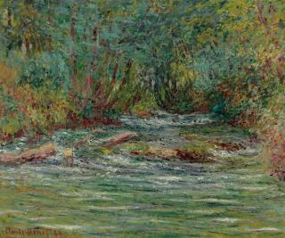 Claude Monet - La rivière de l\'Epte à Giverny, l\'été