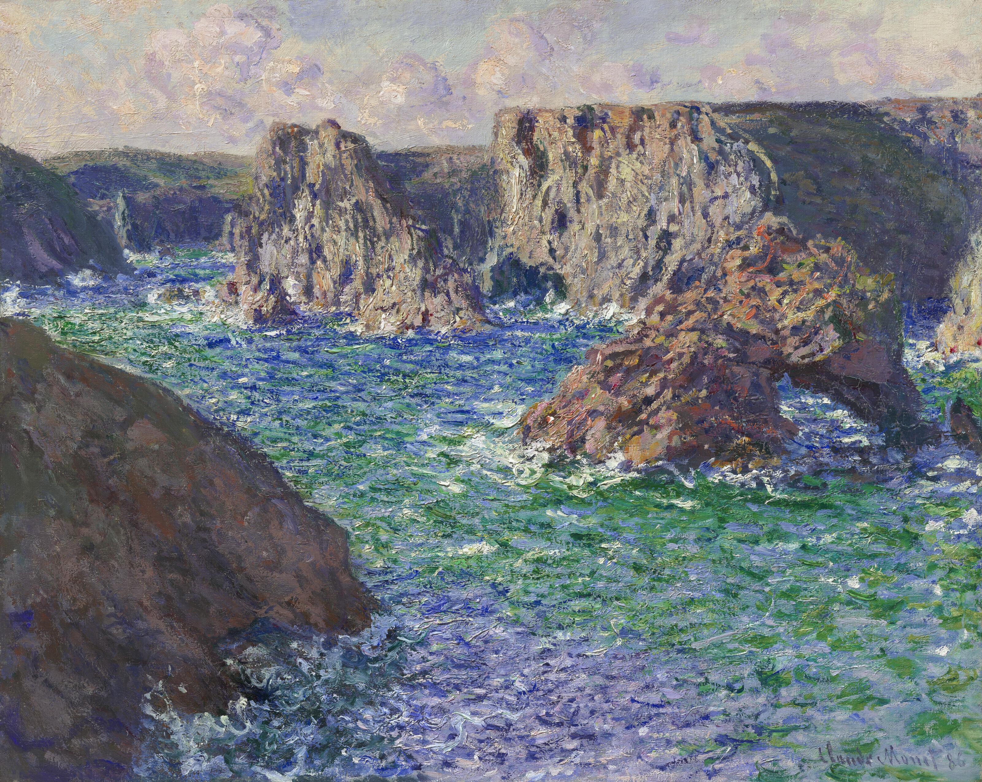 Claude Monet - La Roche Guibel, Port-Domois