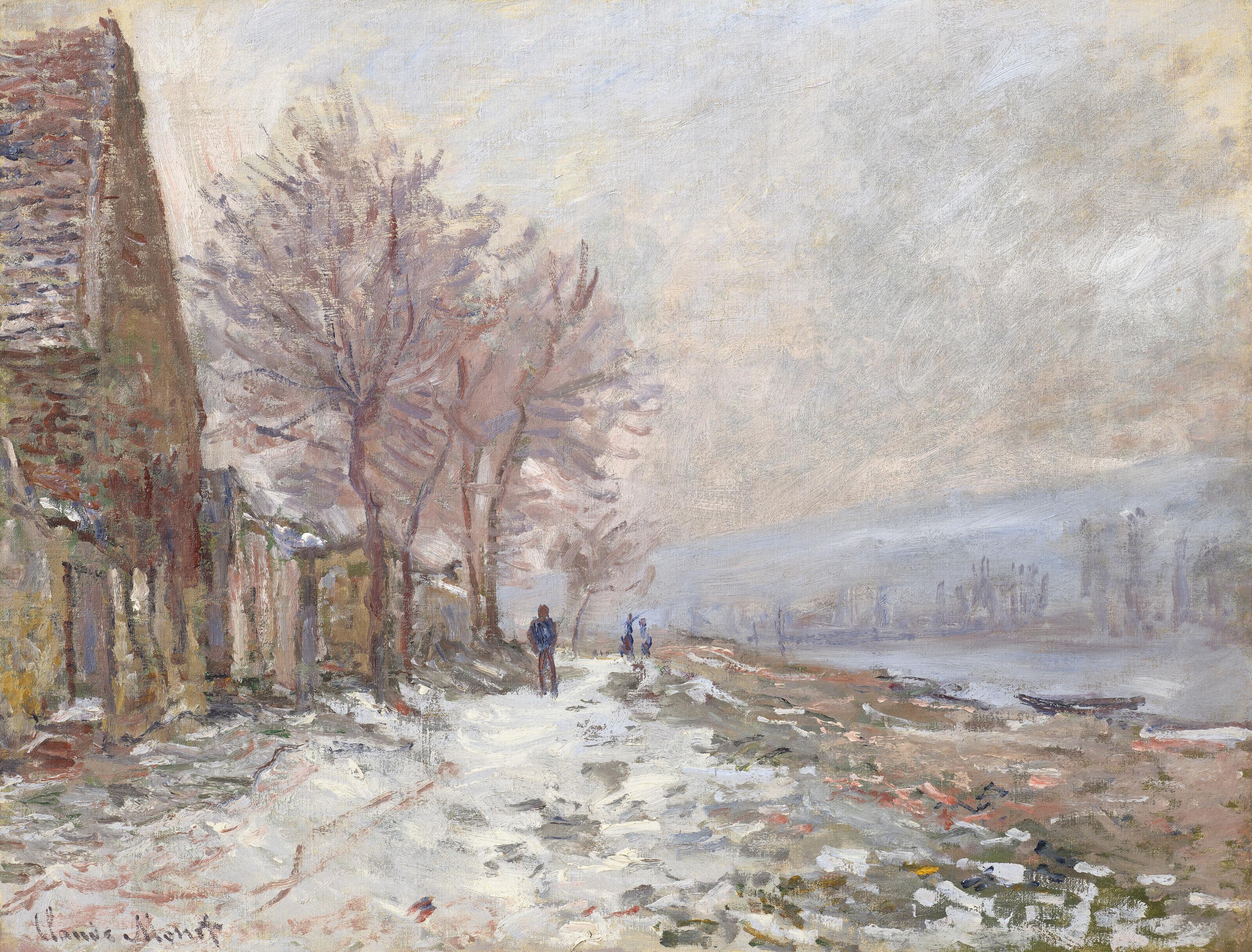 Claude Monet - Lavacourt, L\'Hiver