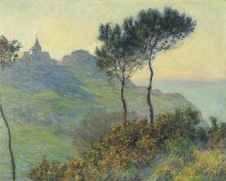 Claude Monet - L\'Église De Varengeville, Soleil Couchant