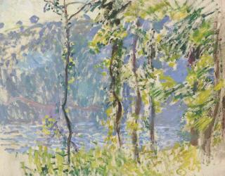 Claude Monet - Paysage À Villez