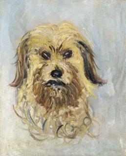 Claude Monet - Tête de chien griffon, Follette