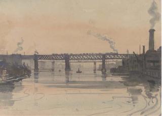 Claude Muncaster, P.R.W.S. - High Level Bridge, Newcastle