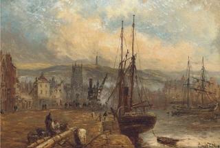 Claude T. Stanfield Moore, N.S.A - A View of Ramsay Harbour, With The Albert Tower Beyond