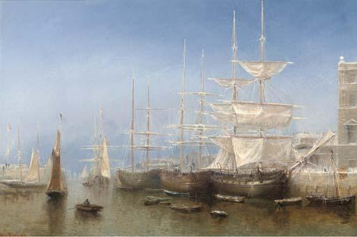 Claude T. Stanfield Moore - Torquay Harbour, Winter Time