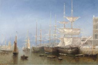 Claude T. Stanfield Moore - Torquay Harbour, Winter Time