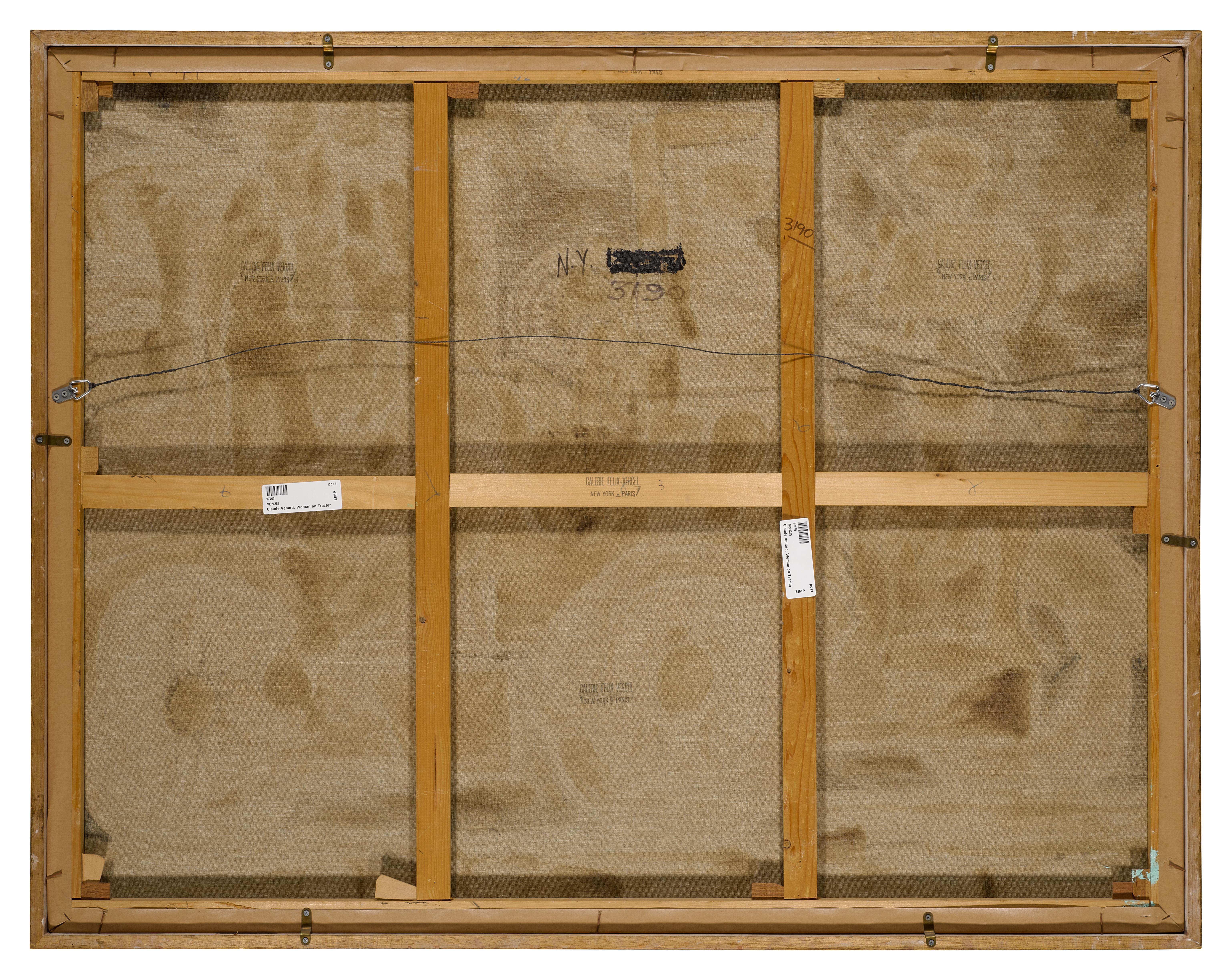 Claude Venard - Femme sur tracteur