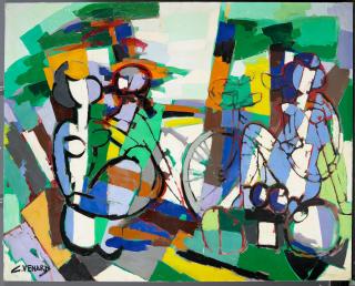 Claude Venard - La cycliste