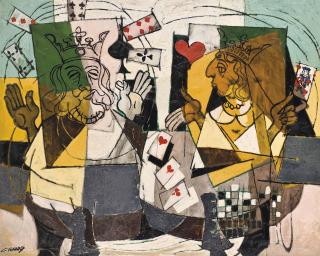 Claude Venard - La partie de cartes