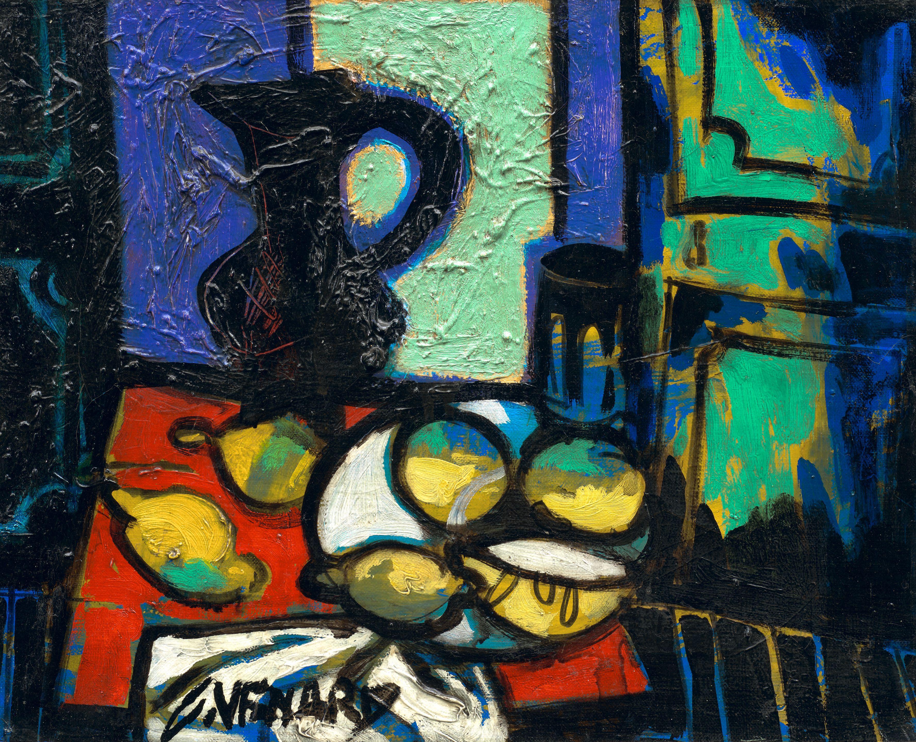 Claude Venard - Les citrons 12 1/4 x 15 1/4 in. (31.0 x 39.0 cm)