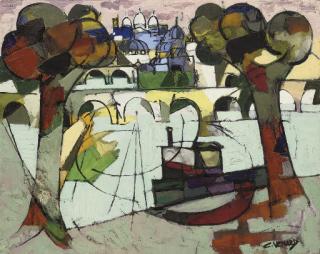 Claude Venard - Les Deux Arbres Au Sacré Coeur