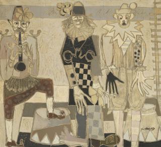 Claude Venard - Trois clowns