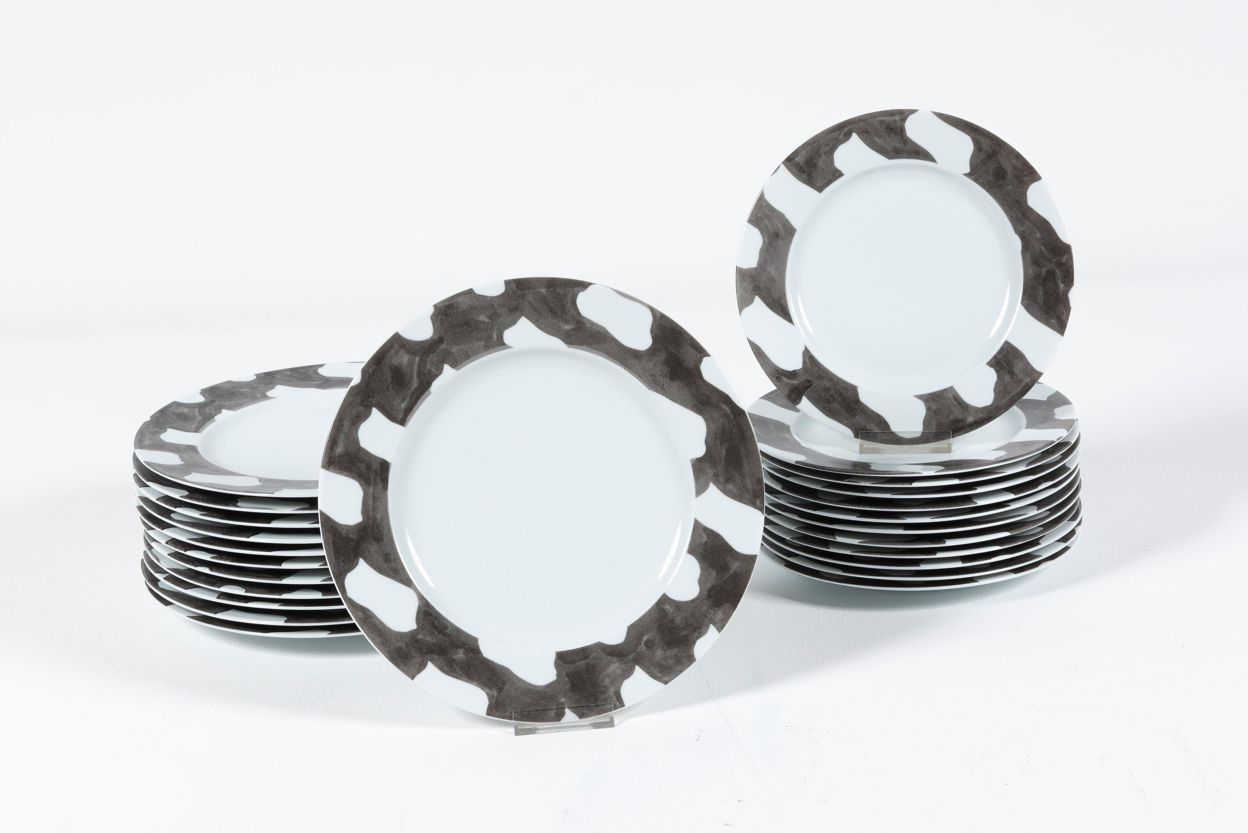 Claude Viallat - Ensemble 24 Assiettes