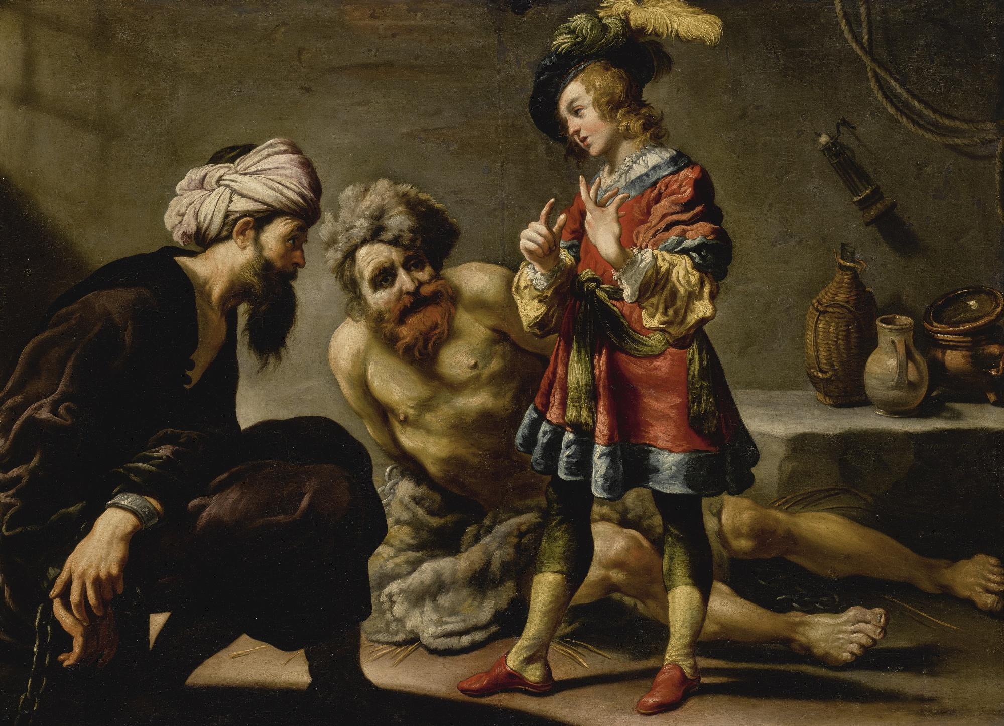 Claude Vignon - Joseph Interpreting Dreams In Prison