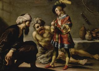 Claude Vignon - Joseph Interpreting Dreams In Prison