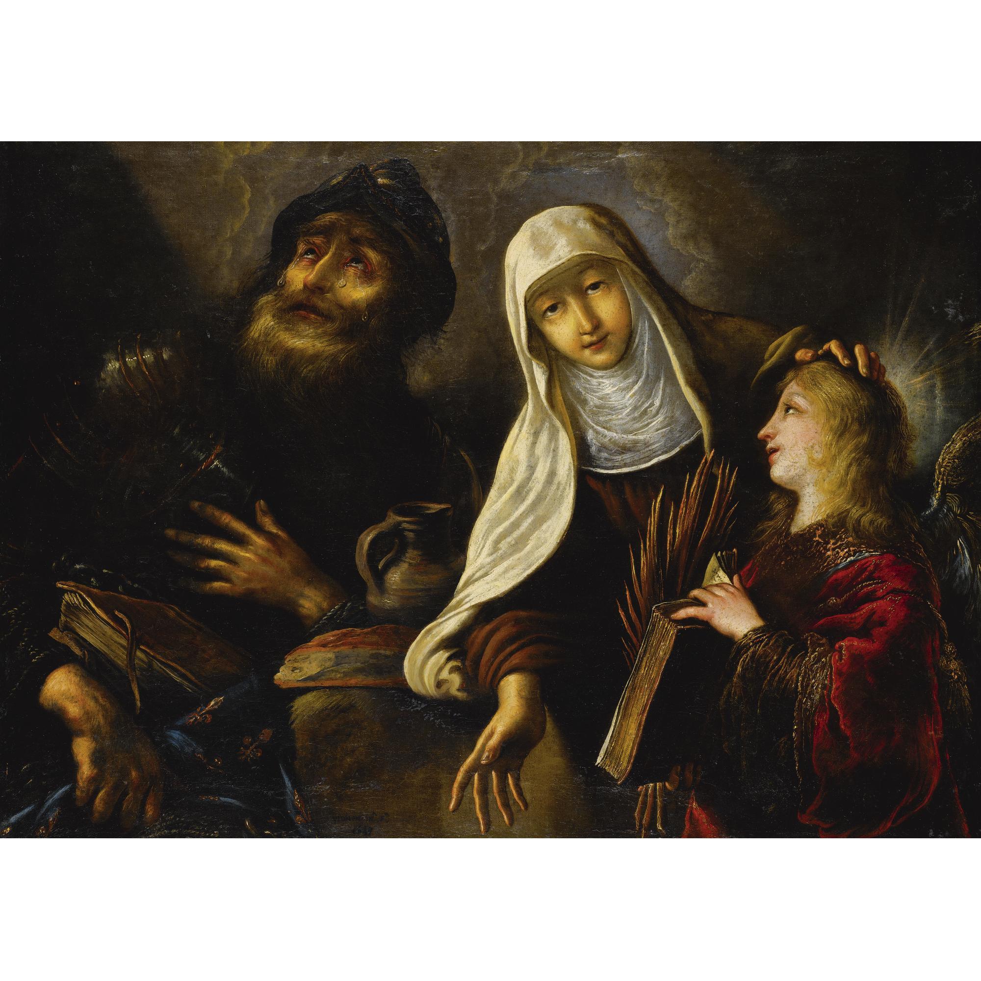 Claude Vignon - Scene From The Life Of Saint William Of Aquitaine