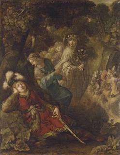 Claude Vignon - The Knight\'s Dream (The Dream of Daphnis?)