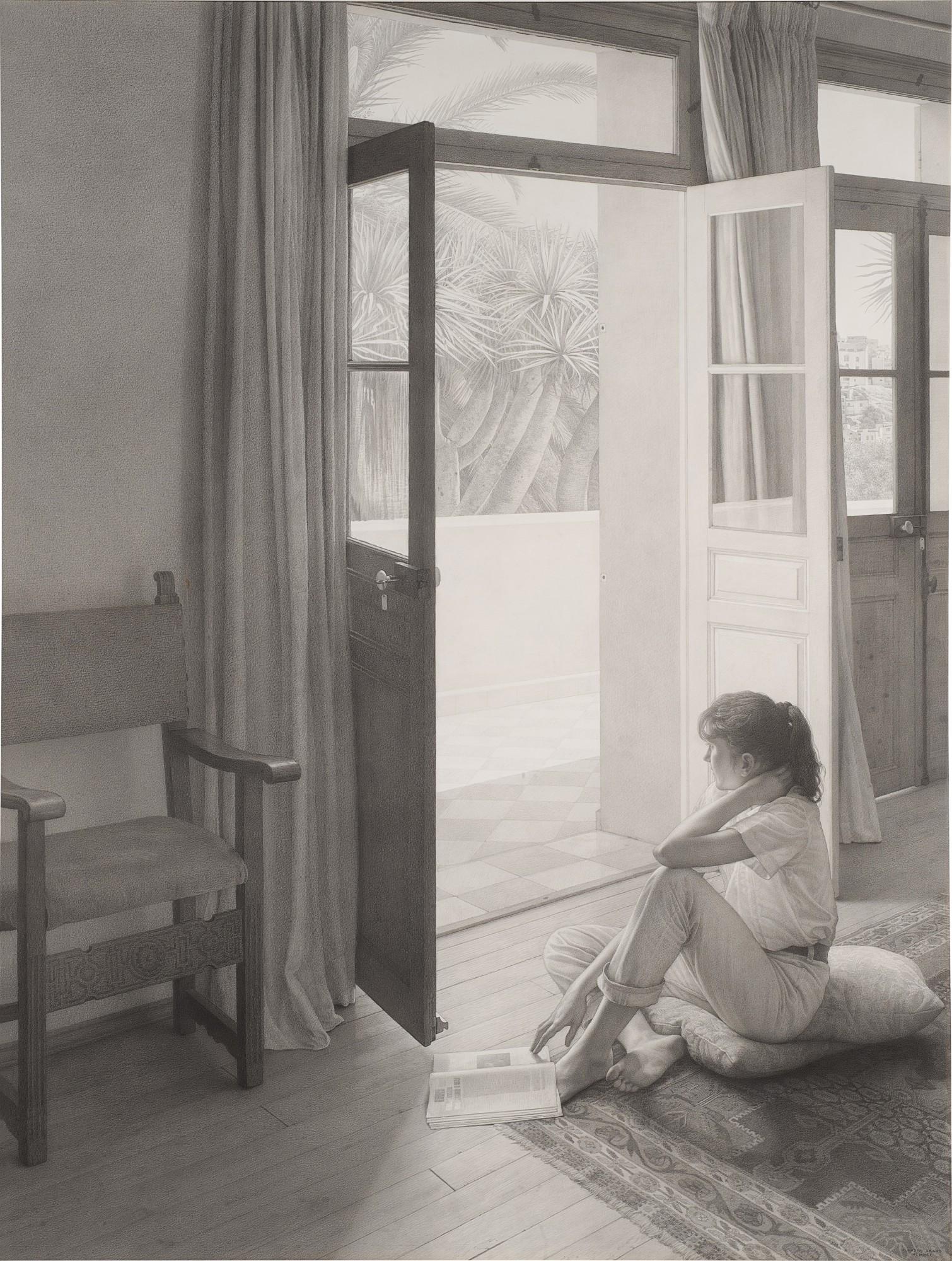 Claudio Bravo - Interior with Girl