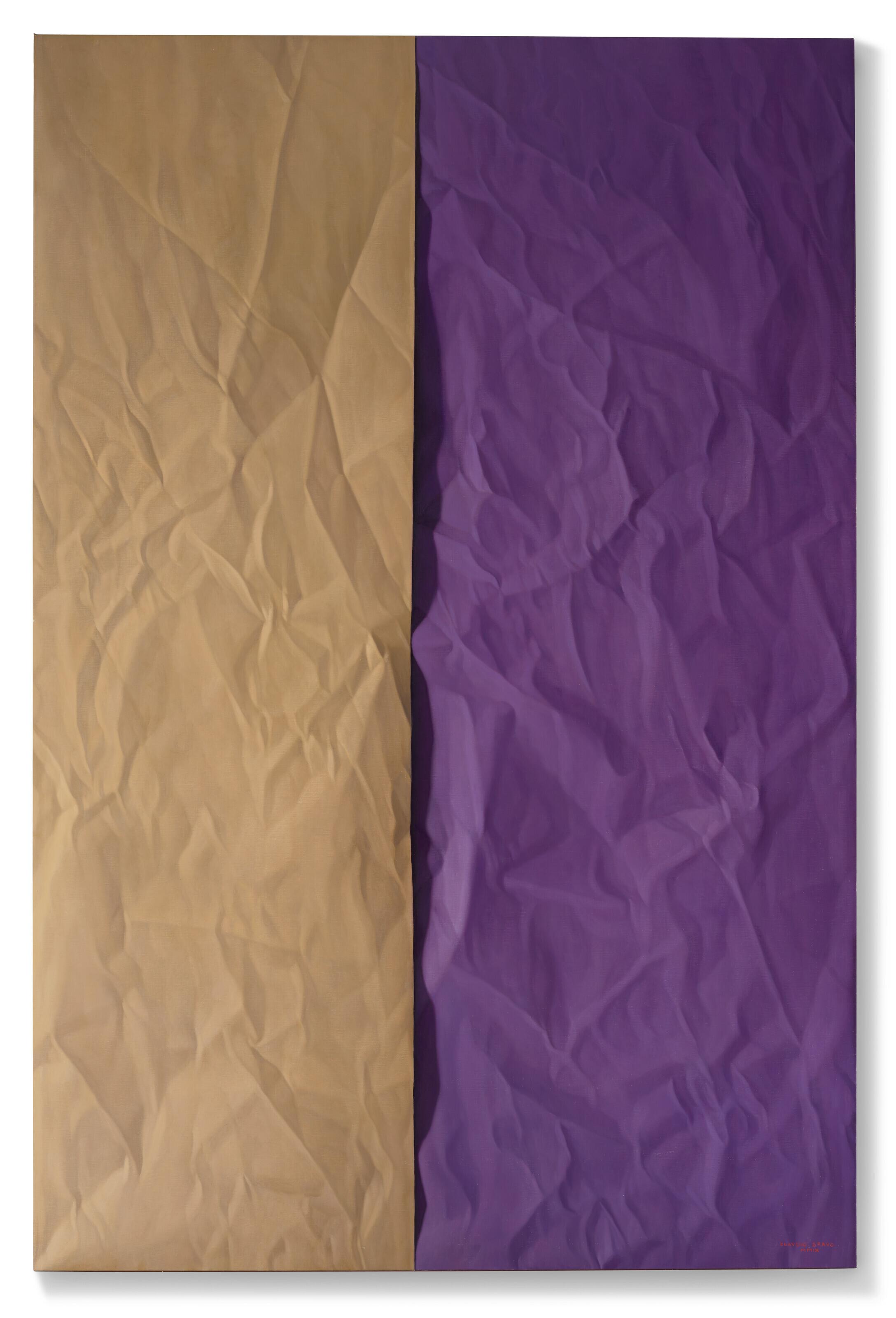 Claudio Bravo - Untitled (Beige and Purple Paper)