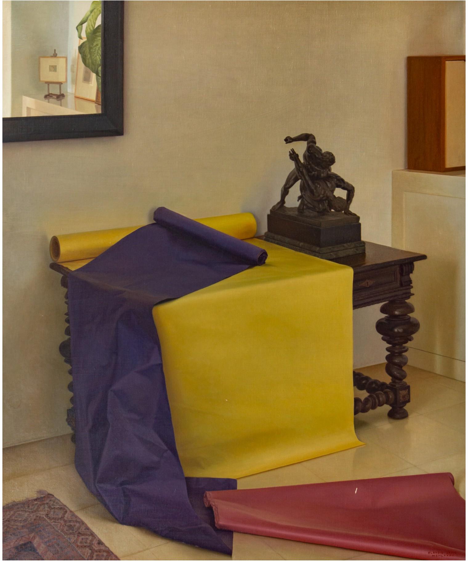 Claudio Bravo - Untitled (Interior With Colored Papers)