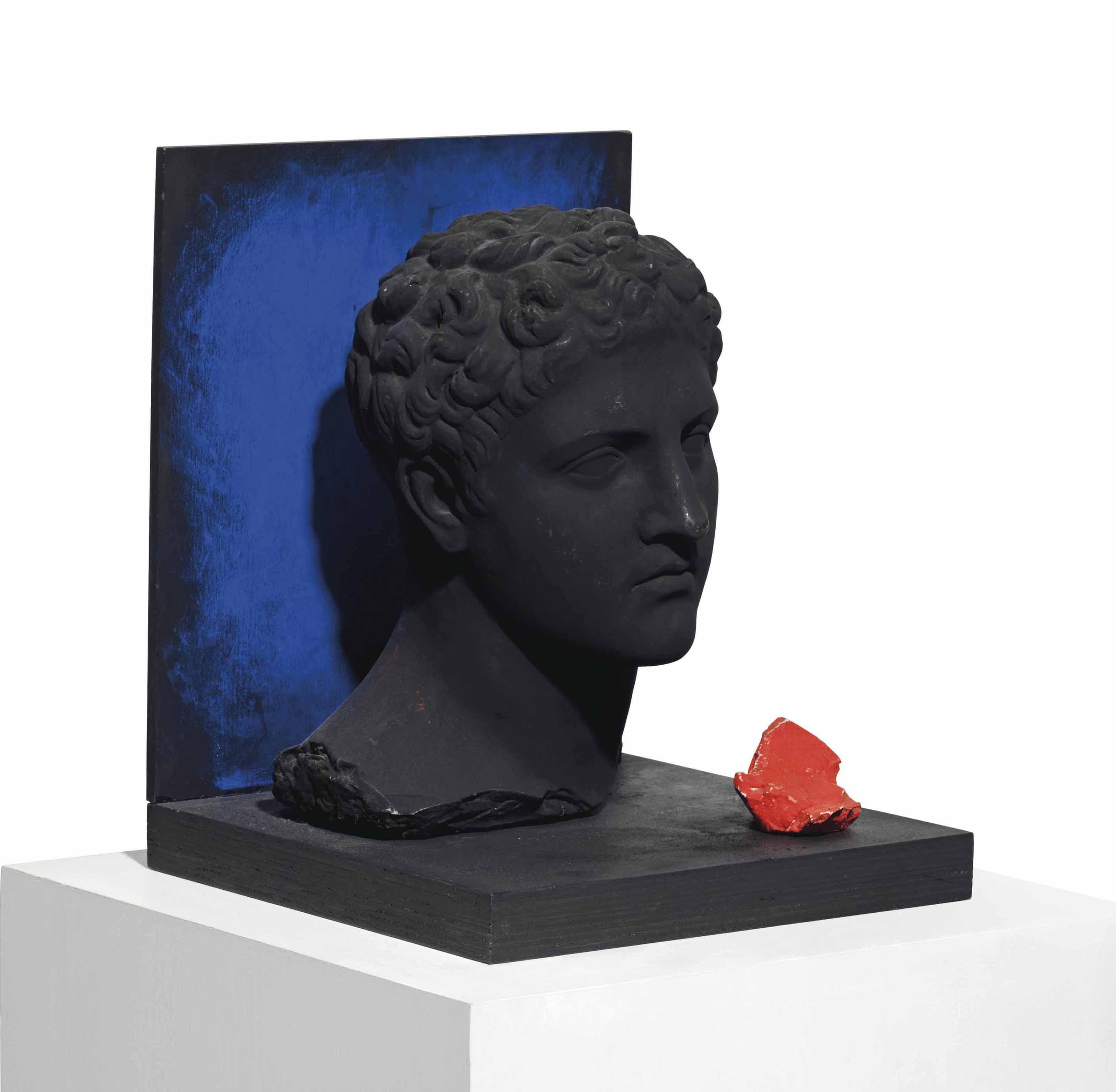 Claudio Parmiggiani - Notturno con pietra rossa (Nocturnal with red stone)