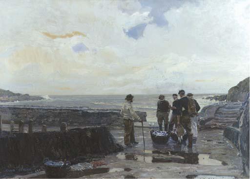 Claus Bergen - Fishermen by the sea