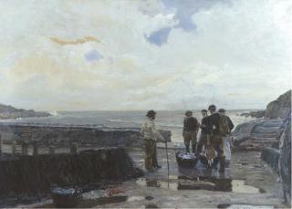 Claus Bergen - Fishermen by the sea