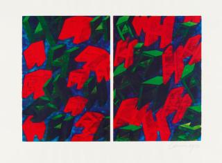 Claus Föttinger - Ohne Titel (1 Blatt aus einer Serie mit 4 Arbeiten: Blatt 2)