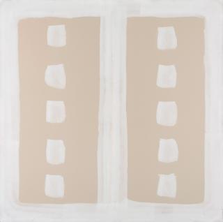 Clay Ketter - \'White over grey wall painting\'