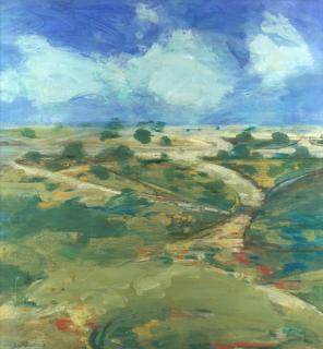 Clement Mcaleer - View Across Green Fields