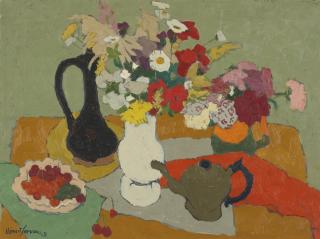 Clément Serveau - Nature Morte Aux Coquelicots (Fleurs D\'Automne)