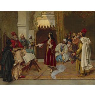 Clemente Pujol de Gustavino - Spanish An Audience Before The Emir