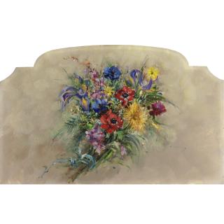 Clemente Tafuri - Coppia Di Pannelli Decorativi Con Motivi Floreali