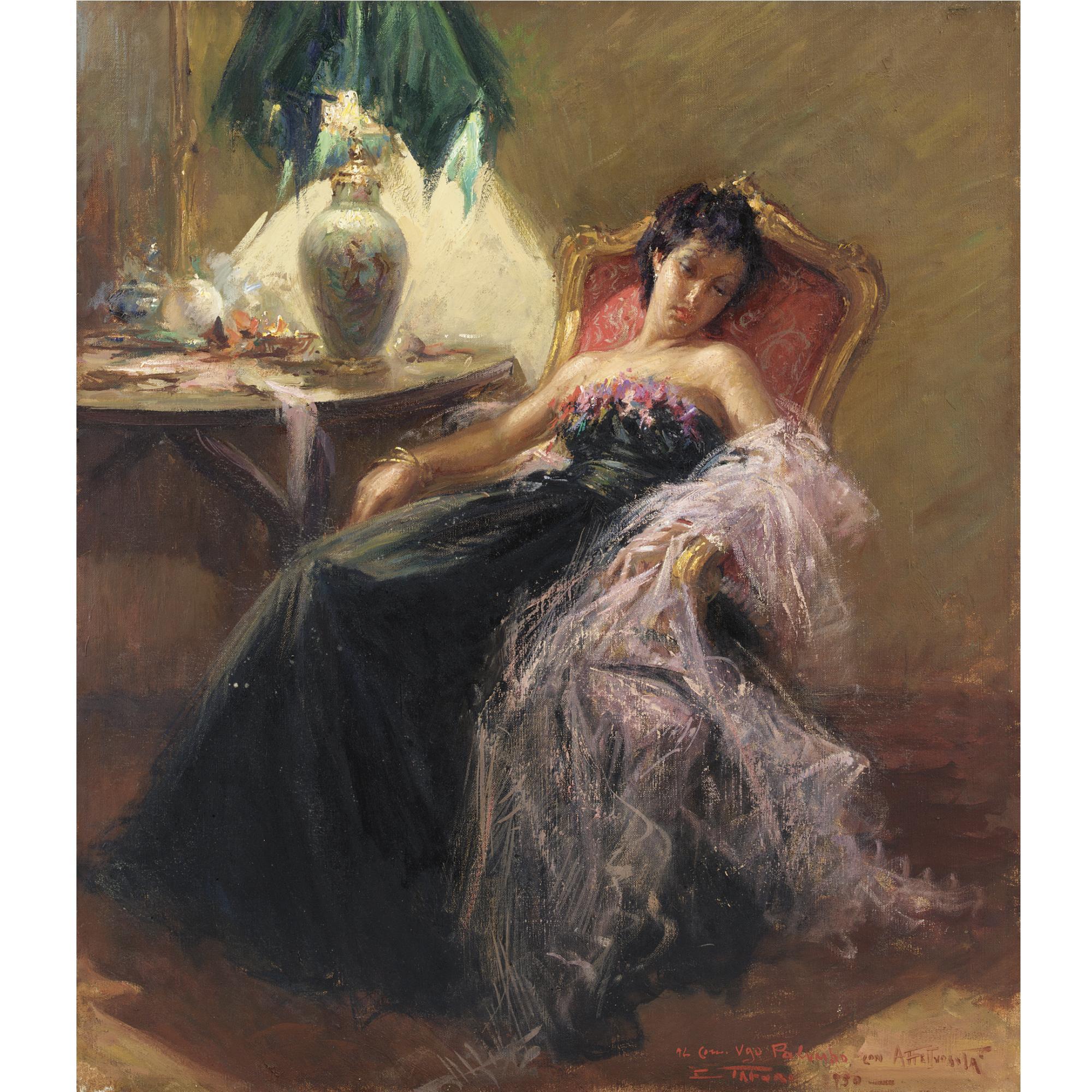 Clemente Tafuri - Ritratto Della Contessa Parodi Di Genova