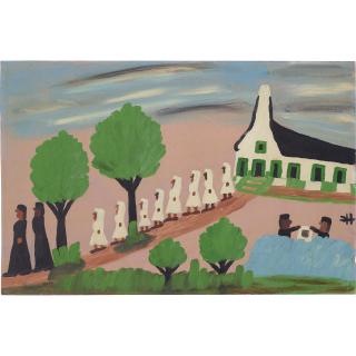 Clementine Hunter - Baptismal Scene, 1967