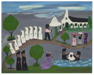 Clementine Hunter - Baptizing