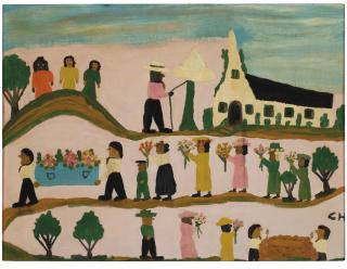 Clementine Hunter - Funeral, 1957