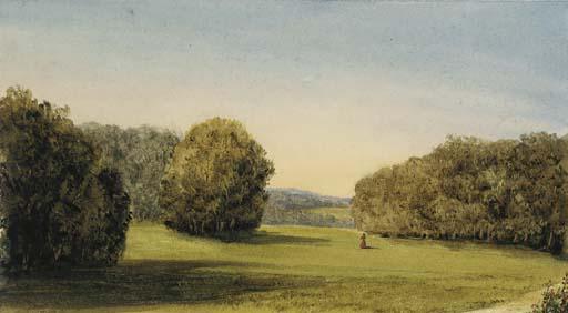 Clémentine, Princesse D\'Orléans - Une vue du parc de Champlâtreux