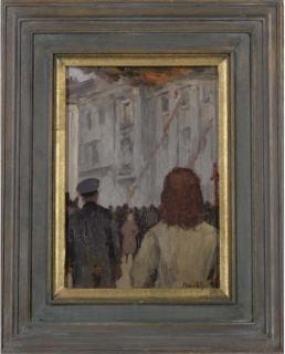 Clifford Hall - Putting out the fire at the Bedford Hotel, Brighton