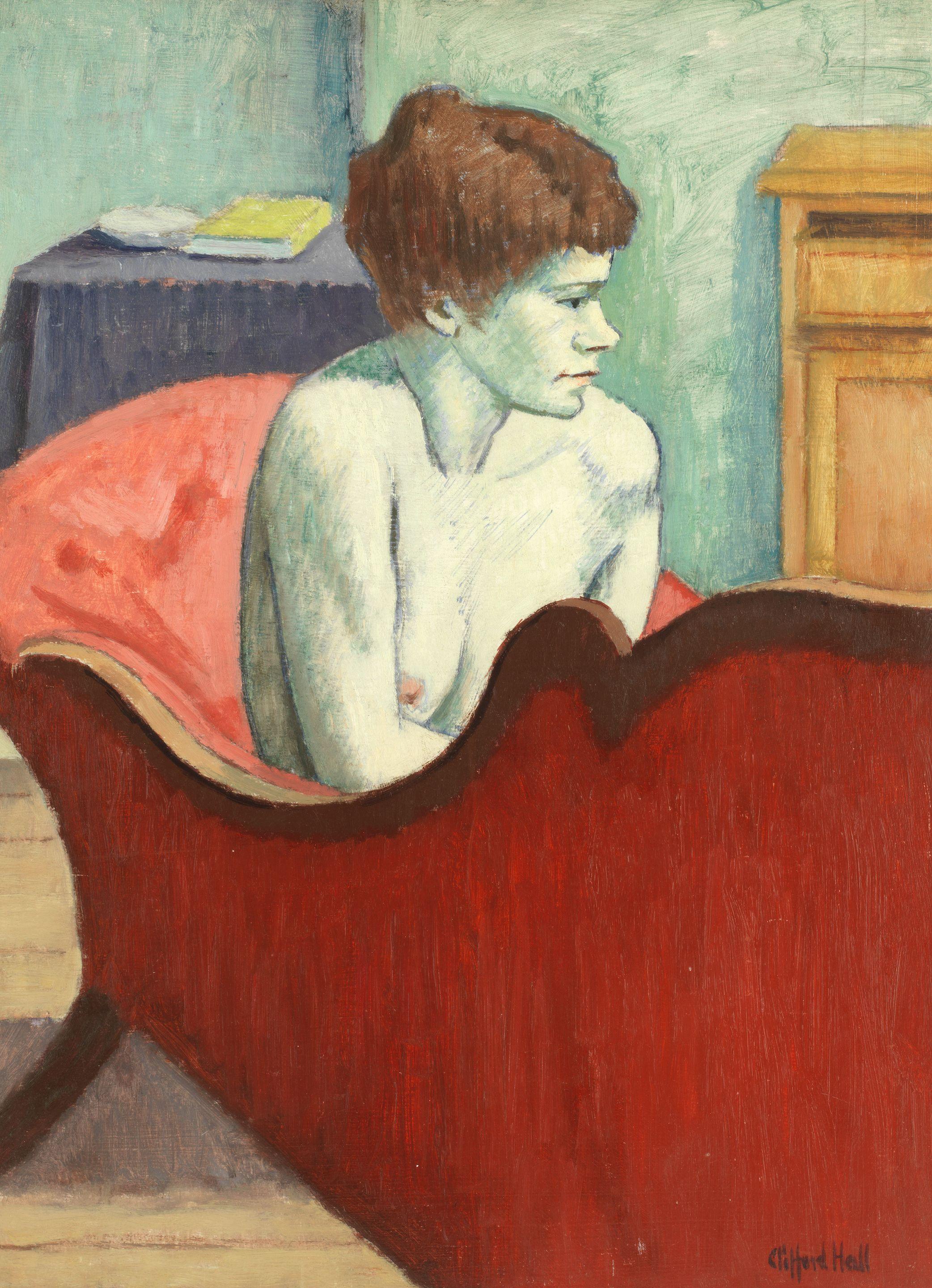 Clifford Hall - Red Settee