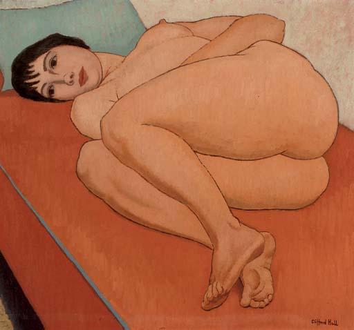 Clifford Hall - Resting nude