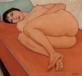 Clifford Hall - Resting nude