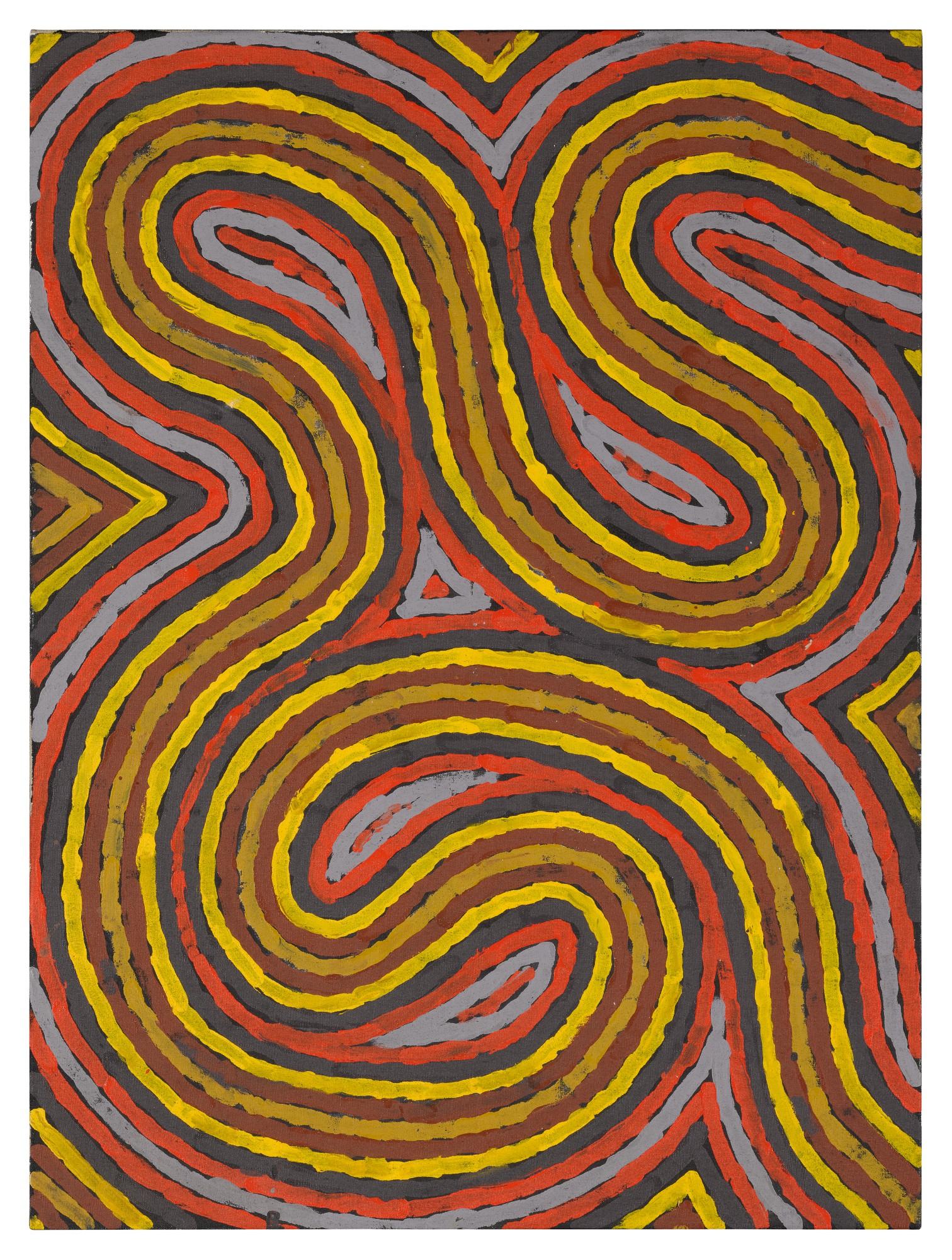 Clifford Possum Tjapaltjarri - NARRIPI WORM DREAMING, 1997