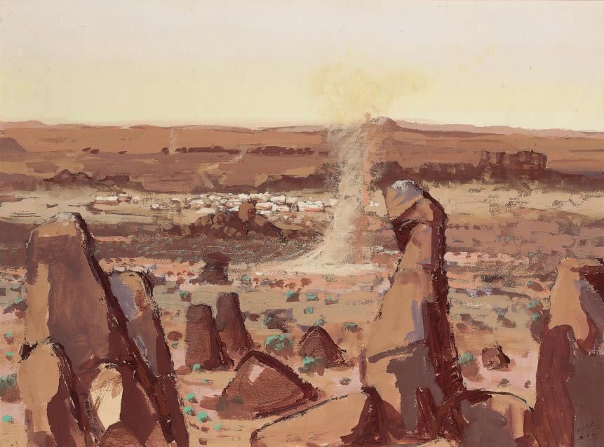 Clifton Ernest Pugh - Duststorm in the outback